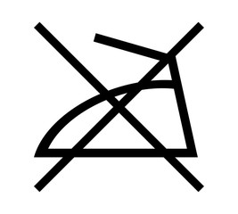 アイロン使用禁止マーク