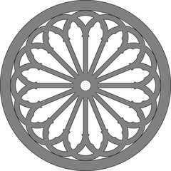 Lodi, cathedral, Italy, rose window