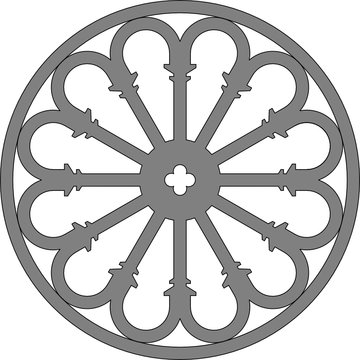 Church of San Giuliano, Ascoli Piceno, Italy, rose window