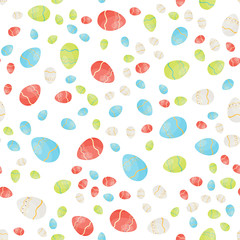 Easter Egg Seamless Background. Vector Illustration.