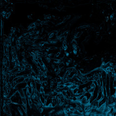Abstract liquid blue dark background. Digital art abstract pattern.