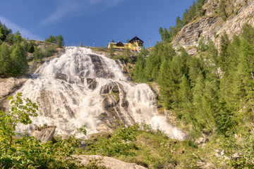 The waterfall of the Toce river