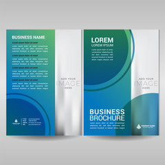 Modern business brochure cover template