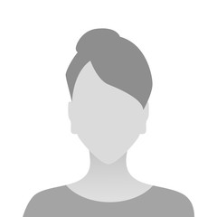 Person gray photo placeholder girl material design