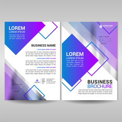 Stylish business brochure cover template