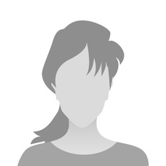 Person gray photo placeholder girl material design