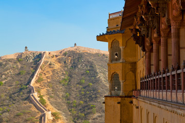 Amber Fort and Wall