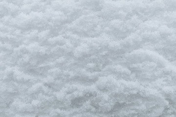 background of snow close-up