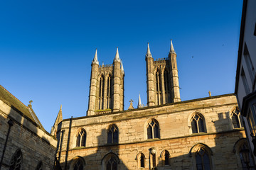 Lincoln Cathedral Ancient religious building in the English county of Lincolnshire,UK.