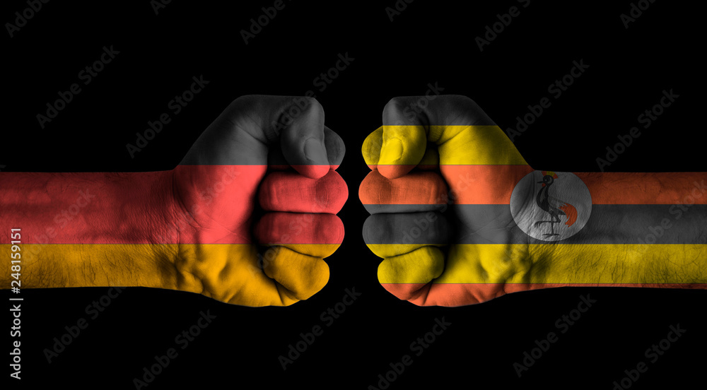 Wall mural Germany vs Uganda