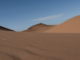 Fototapeta na wymiar Sanddünen Sahara Wüste in Marokko