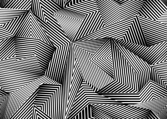 Abstracte naadloze patroon met lijnen. Geometrische vormen. vector achtergrond