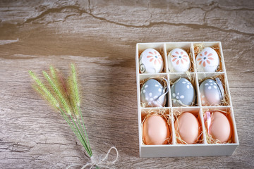 Small homemade Easter eggs for egg hunting with kids.