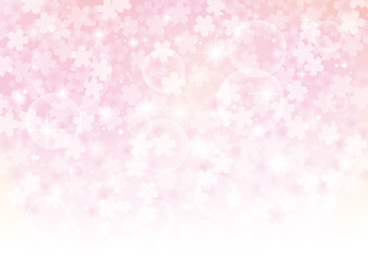 桜　花　光　和風　満開　背景　グラデーション　ピンク