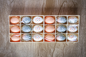 Small homemade Easter eggs for egg hunting with kids.