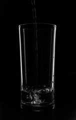 water glass isolated with clipping path included