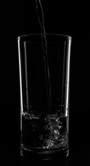 water glass isolated with clipping path included
