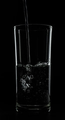 water glass isolated with clipping path included