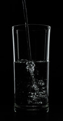 water glass isolated with clipping path included