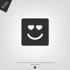 Love smile icon