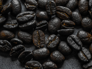Roasted coffee beans background