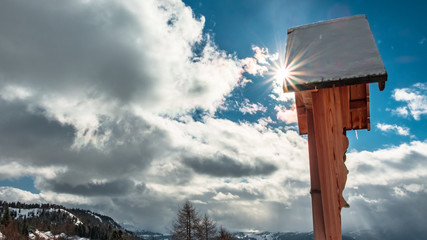 Crucifix on the top of the mountain