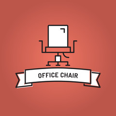 OFFICE CHAIR LINE ICON SET