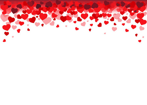 Valentine's day background with hearts- Image