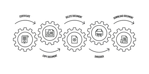 DOCUMENT LINE ICON SET