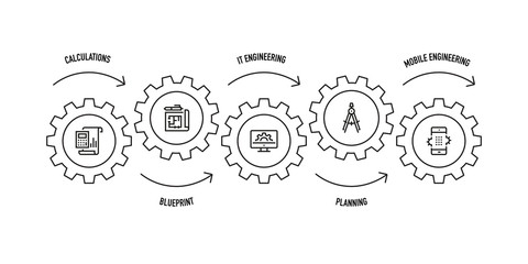 ENGINEERING LINE ICON SET