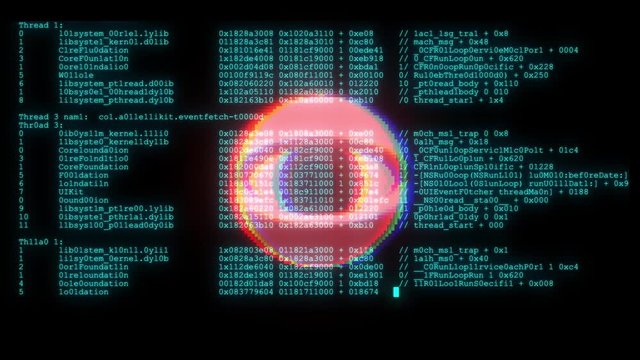 spy hacker wathing eye with encrypted fast long scrolling programming security hacking code data flow stream on display new quality numbers letters coding techno joyful video 4k stock footage
