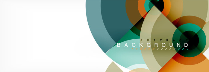 Fototapeta premium Modern circle background