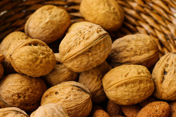walnuts in the bowl