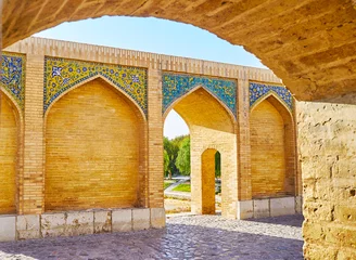 Papier Peint photo autocollant Pont Khadjou On Khaju bridge, Isfahan, Iran