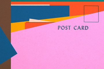 Post Card - Vintage paper graphic design