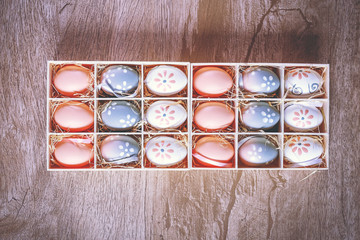 Small homemade Easter eggs for egg hunting with kids.