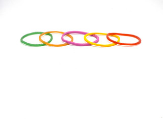 Naklejka premium Rubber band isolated on white background