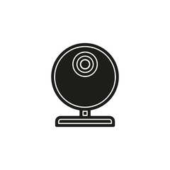 video web cam - chat camera icon, vector webcam isolated