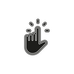 pointer finger icon - vector hand cursor