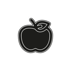 vector apple fruit illustration, fresh healthy food