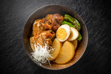 柔らか煮豚 豚の角煮　Soft boiled pork cuisine
