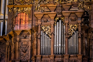Orgue dans la cathédrale Sainte Eulalie, Barcelone