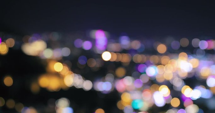 Tbilisi, Georgia. Top View Of Famous Landmarks In Night Illuminations. Georgian Capital Skyline Cityscape