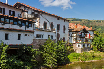 Fototapeta na wymiar Elizondo basque town in Navarra province, Spain