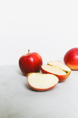 the red apples on a background