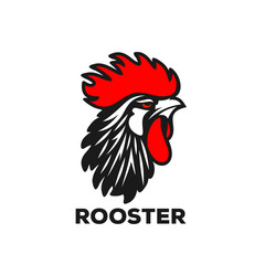 Rooster Logo Designs Concept, Chicken Head Mascot Logo Designs 