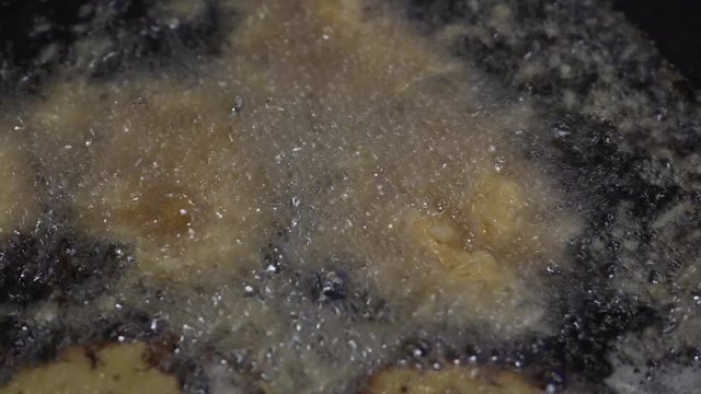 Potato pancake cooking