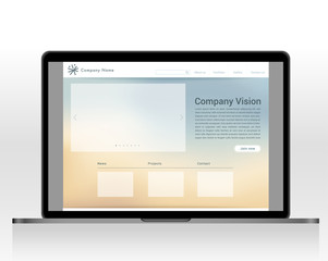 Website layout template : Vector Illustration