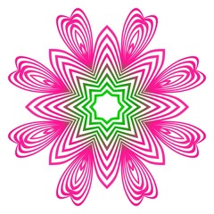 Vector Floral Mandala. Vintage Decorative Elements. Vector Illustration