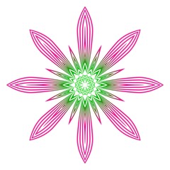 Vector Floral Mandala. Vintage Decorative Elements. Vector Illustration